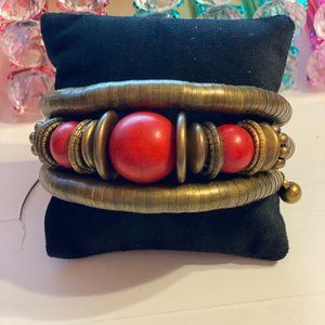 Iris Jewelry Red Coil Bracelet